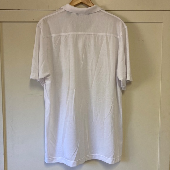 Men's Cutter & Buck White CB DryTec Golf Polo Shirt XL - Picture 3 of 10